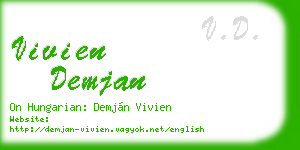 vivien demjan business card